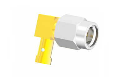 Stainless Steel SMA Male Right Angle RF Connector For SFF-50-1.5-1 Cable