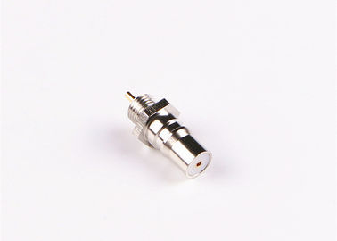 Nickel Plated 50Ohm SMB Straight Crimp Electronic RF Plug Push Pull Connector