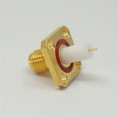 SMA Female 4-hole Flange Mount Microstrip Transmission Line Terminations Connector