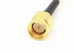 RG316 RF Cable Assemblies SMA Male To MMCX Male Right Angle Connector