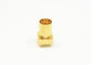 Lightweight SMPM RF Connector Straight Male Plug Gold Plated For PCB