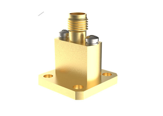 WR28 BJ320 To K2.92mm Female End Launch Waveguide To Coax Adapter