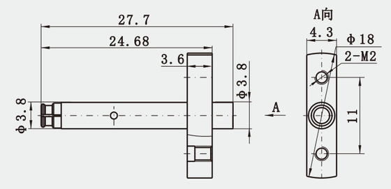 SMP Female 2 Hole Flange Mount RF Socket Connector Compact And High Quality