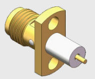 Industrial Grade RF Coaxial Connector with 500 Cycles Durability and Right Angle Style