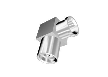 Right Angle MMCX Female Connector , Micro Miniature RF Connectors Compact Size