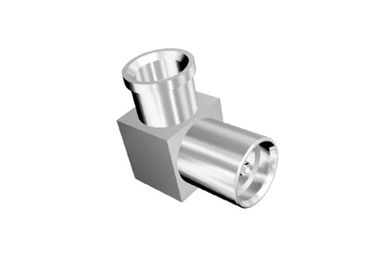 Right Angle MMCX Female Connector , Micro Miniature RF Connectors Compact Size