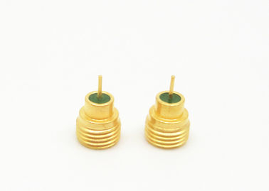 Male Plug Straight Solder SMPM RF Connector Gold Plated Brass Material