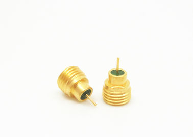 Male Plug Straight Solder SMPM RF Connector Gold Plated Brass Material