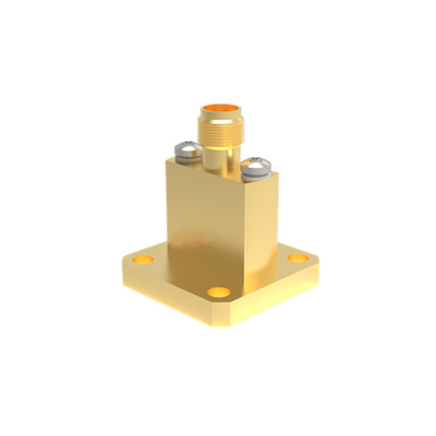 WR42 BJ220 a K2.92mm Femminile End Launch Waveguide To Coax Adapter 17.6GHz~26.7GHz K/BJ220-KFE7