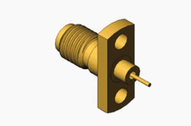 MSSM Femminile 2 fori Flange RF Coaxial Connector Micro-striscia lunga