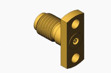 MSSM in ottone con connettore coassiale RF a due fori con micro-striscia