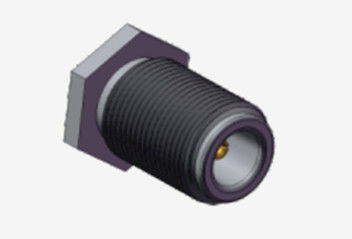 N connettore coaxiale RF con paratia femminile placcata in nichel con micro strisce