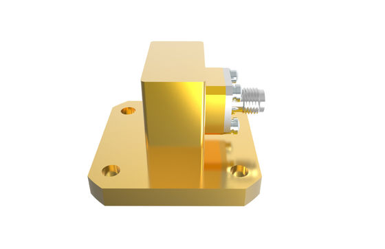 9.84GHz~15GHz WR75 a SMA Femminile Guida d'onda ad angolo destro ad adattatore coassiale SMA/BJ120-KF6