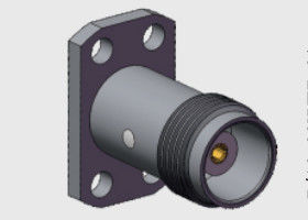 Connettori TNC Femmina Jack 50 Ohm Commerciali, Montaggio a Flangia 4 Fori