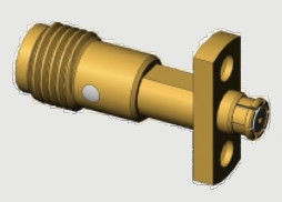 Adattatori SMA Femmina/Jack a SMP Femmina/Jack con montaggio a flangia a 2 fori fino a 18 GHz