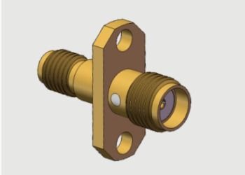 Adattatori SMA Femmina / Jack a SSMA Femmina / Jack con Montaggio a Flangia a 2 Fori Fino a 18 GHz