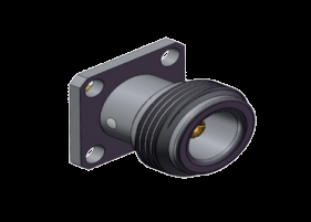 4 fori montato a flangia tipo N Jack femminile RF Coaxial Connector Frequenza fino a 11GHz