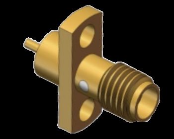 50 Ohm Flange Mount SSMA / Mini SMA Female RF Coax Connector fino a 18GHz