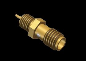 SSMA Femmina / Jack Bulkhead Mount RF Coassiale Microstrip Connettore, Vite 10-36UNS-2