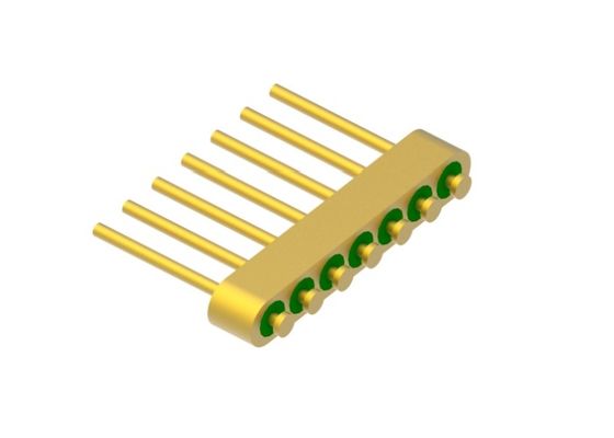 7-Pin testa di chiodo vetro a metallo testa di sigillo ermetico con superficie di legame del filo d'oro MC-630-JH