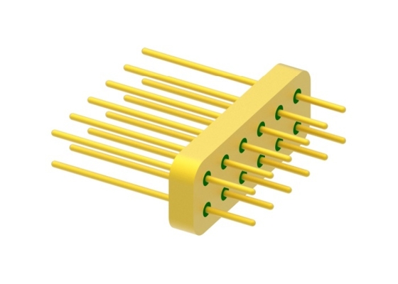 Connettori elettrici ermetici a 12 pin, 2 file, piccole dimensioni, saldatura a filo d'oro MC-2188