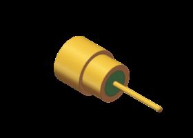 Connettore RF SMPS placcato oro da 50Ω sigillato ermeticamente PCB maschio 60GHz per saldatura PCB