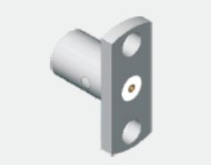 Acciaio inossidabile SMP Maschio Mezzo pannello di arresto montato SMP Plug 2 Forno montato Flange Frequenza di arresto limitata fino a 18GHz