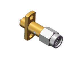 Vattone 10-36UNS-2 SSMA RF flange mount RF coassiale connesso all'oro all'alluminio all'alluminio progettato per sistemi di comunicazione