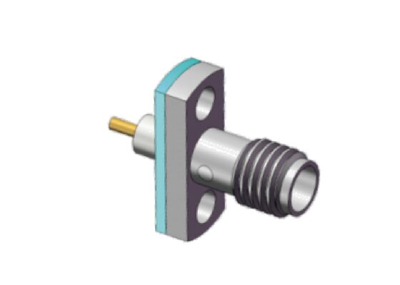 Flanco di acciaio inossidabile impermeabile montato SSMA RF Connector 18GHz con anello di tenuta per ambienti difficili