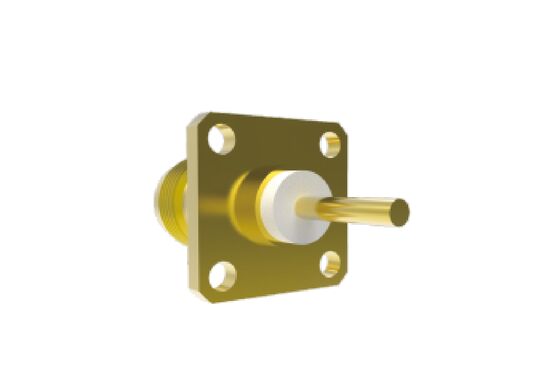 Connettori RF aerospaziali con montaggio a flangia quadrata femmina TNC da 50 Ω 11 GHz con bassa perdita di inserzione massima 0,3 dB