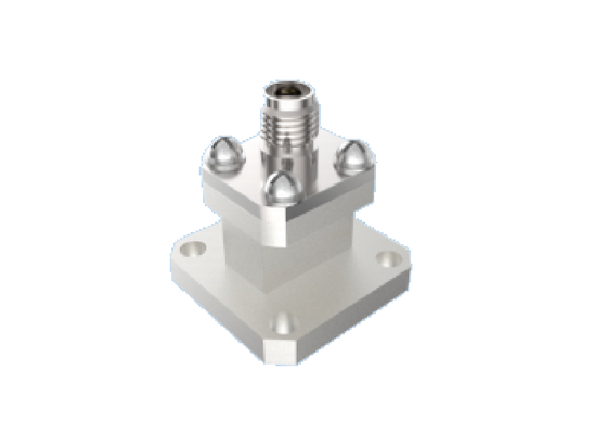 BJ220/WR 42 Guida d'onda a 2.92mm K Adapter di tipo 18GHz~26.5GHz Connettori RF aerospaziali di fine lancio utilizzati per la banda K
