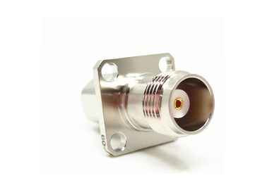 TNC connessione coassiale RF a flangia a 4 fori femminile dritta per cavo SFF-50-1.5-1/SYV-50-2-1