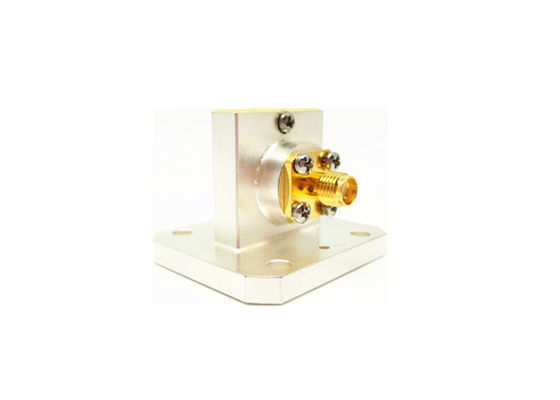 8.2GHz~12.5GHz WR90 BJ100 SMA Femmina Angolo Retto Guida d'onda a Coassiale Adattatore SMA/BJ100A-KF
