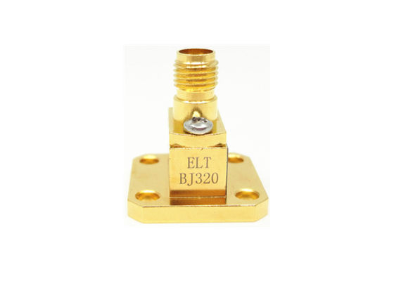 Adattatore guida d'onda-coassiale BJ320 K 2,92mm femmina a lancio terminale 26,4 GHz ~ 40 GHz WR28 K/BJ320-KF1